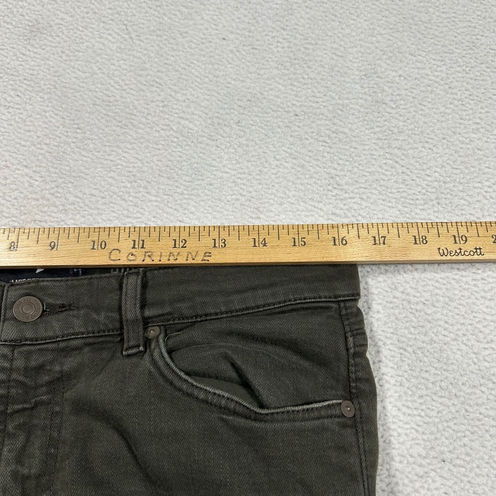7 For All Mankind Slimmy Jeans Mens 32 Olive Green Luxe Performance Slim Fit - Picture 9 of 11